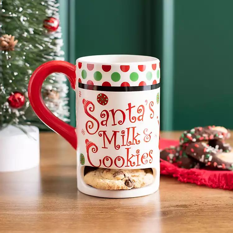 Santa's Milk and Cookies Mug | Kirkland's Home