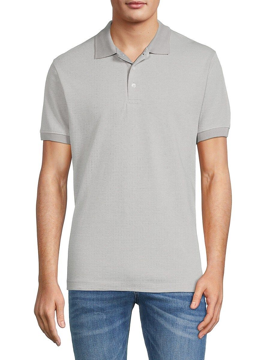 French Connection Men's Birdseye Dobby Polo - Light Grey - Size XL | Saks Fifth Avenue OFF 5TH