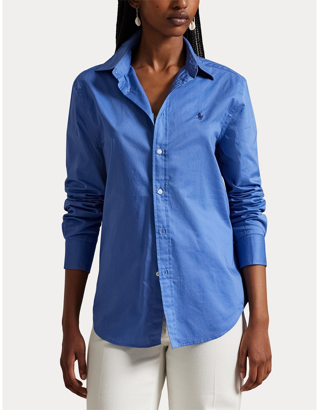 CLASSIC FIT COTTON TWILL SHIRT | David Jones (Australia & New Zealand)
