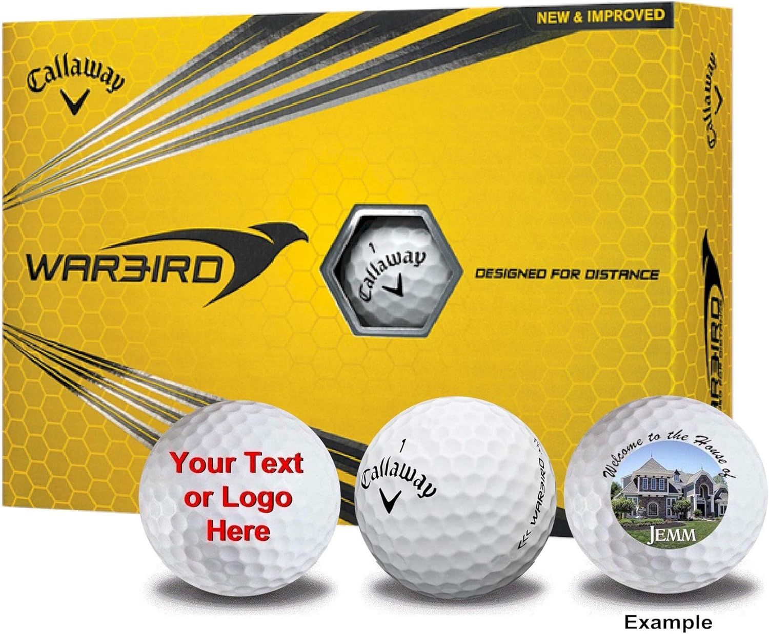 Callaway 1 Dozen Warbird Custom Logo Golf Balls - | Amazon (US)