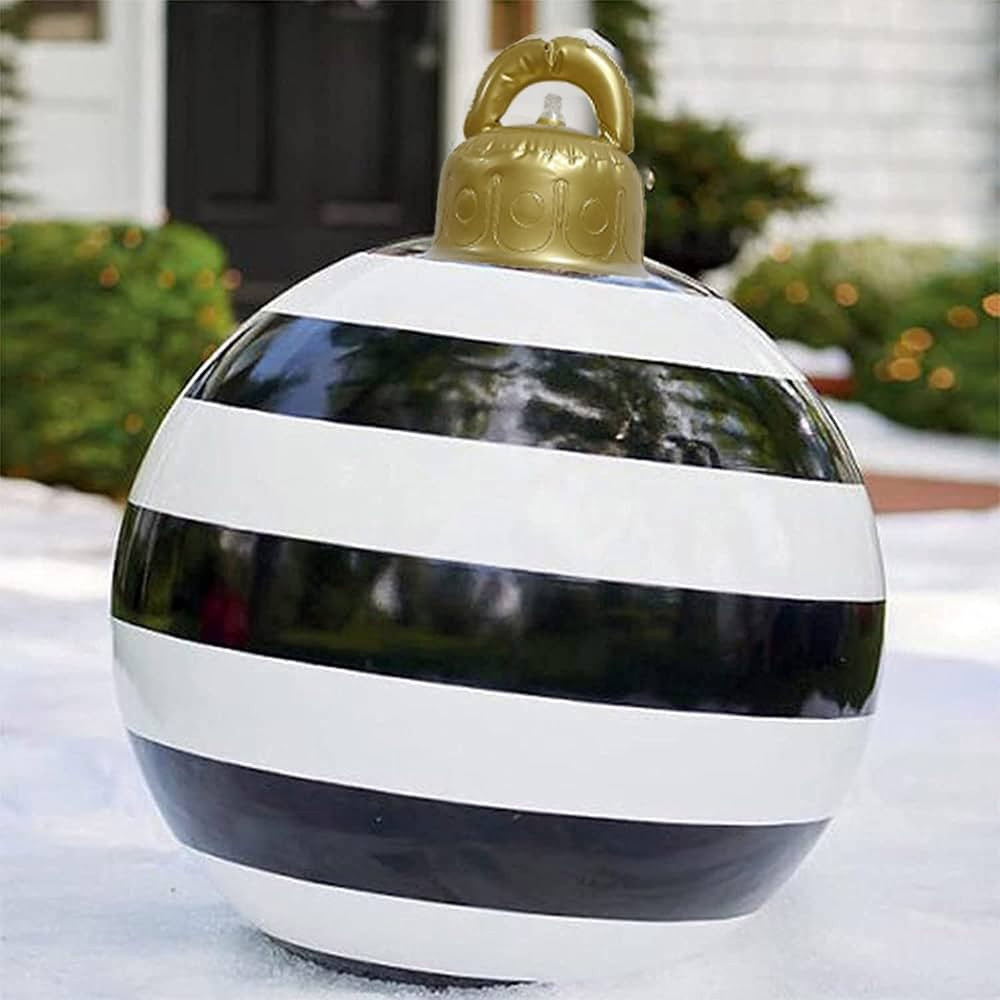 Christmas Inflatable Ball Decorations, 24 Inch Giant Christmas Ornaments, Blow Up Christmas Balls... | Amazon (US)