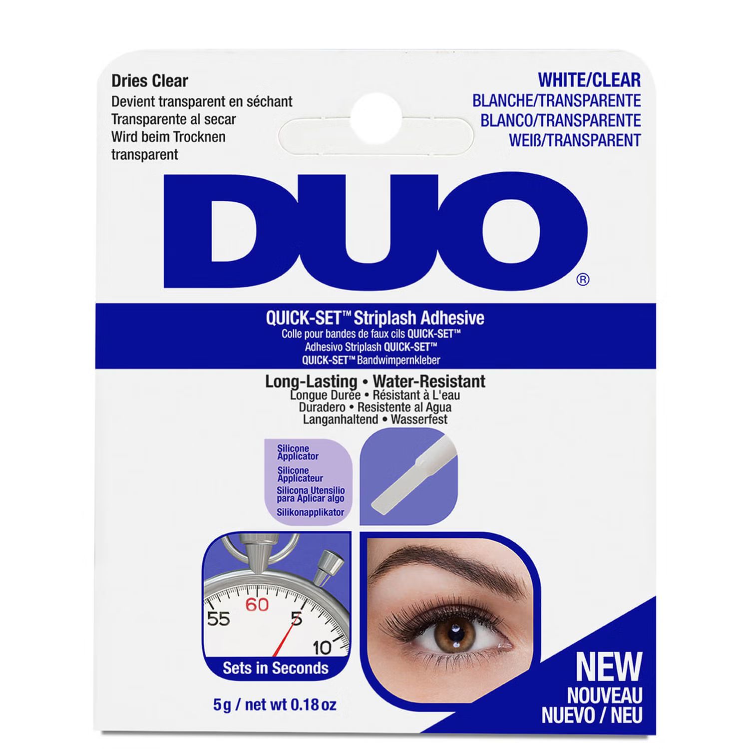 DUO Quick Set Striplash Adhesive - Clear 5g | Look Fantastic (ROW)