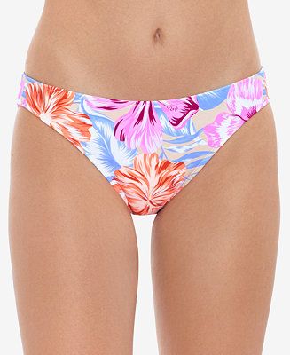 Juniors' Hot Hibiscus Cinched-Back Hipster Bottoms, Created for Macy's | Macys (US)
