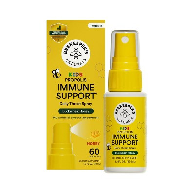 Beekeepers Naturals Kids' Propolis Immune Support Spray - 1 fl oz: Drug-Free, Dye-Free, No Artificial Sweeteners | Target