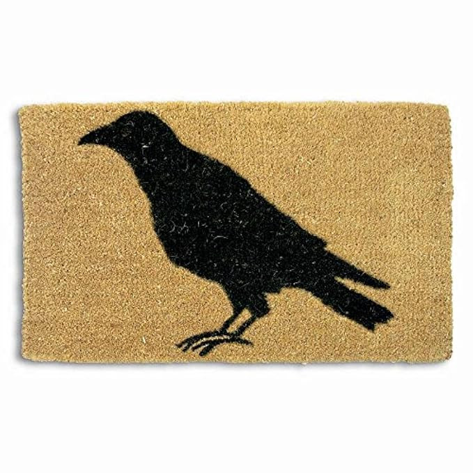 tag - Black Crow Coir Mat, Decorative All-Season Mat for the Front Porch, Patio or Entryway, Natural | Amazon (US)