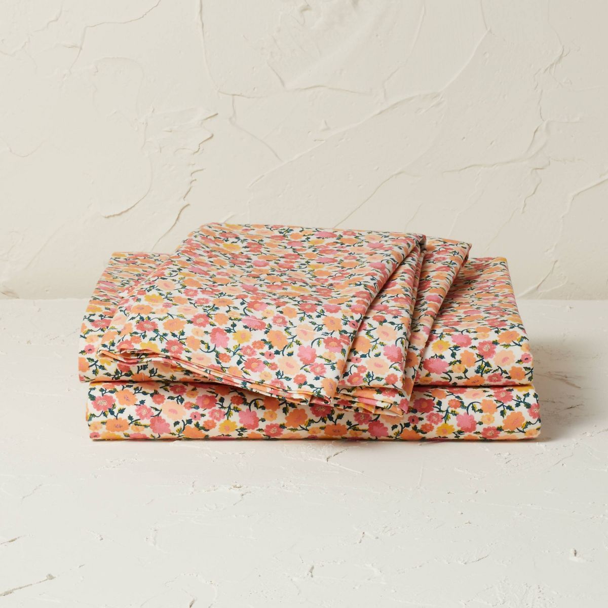 Queen Printed Cotton Percale Sheet Set Floral - Opalhouse™ designed with Jungalow™ | Target