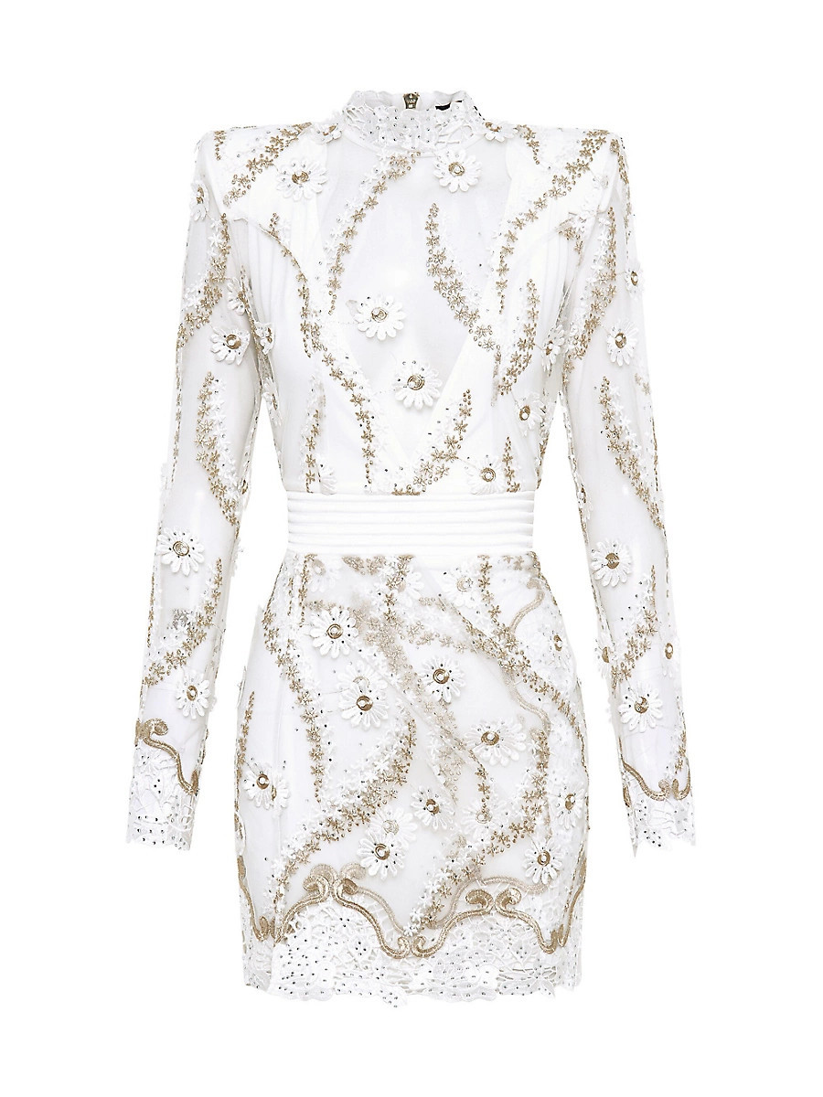 Women's Raise Your Hand Minidress - White - Size 6 | Saks Fifth Avenue