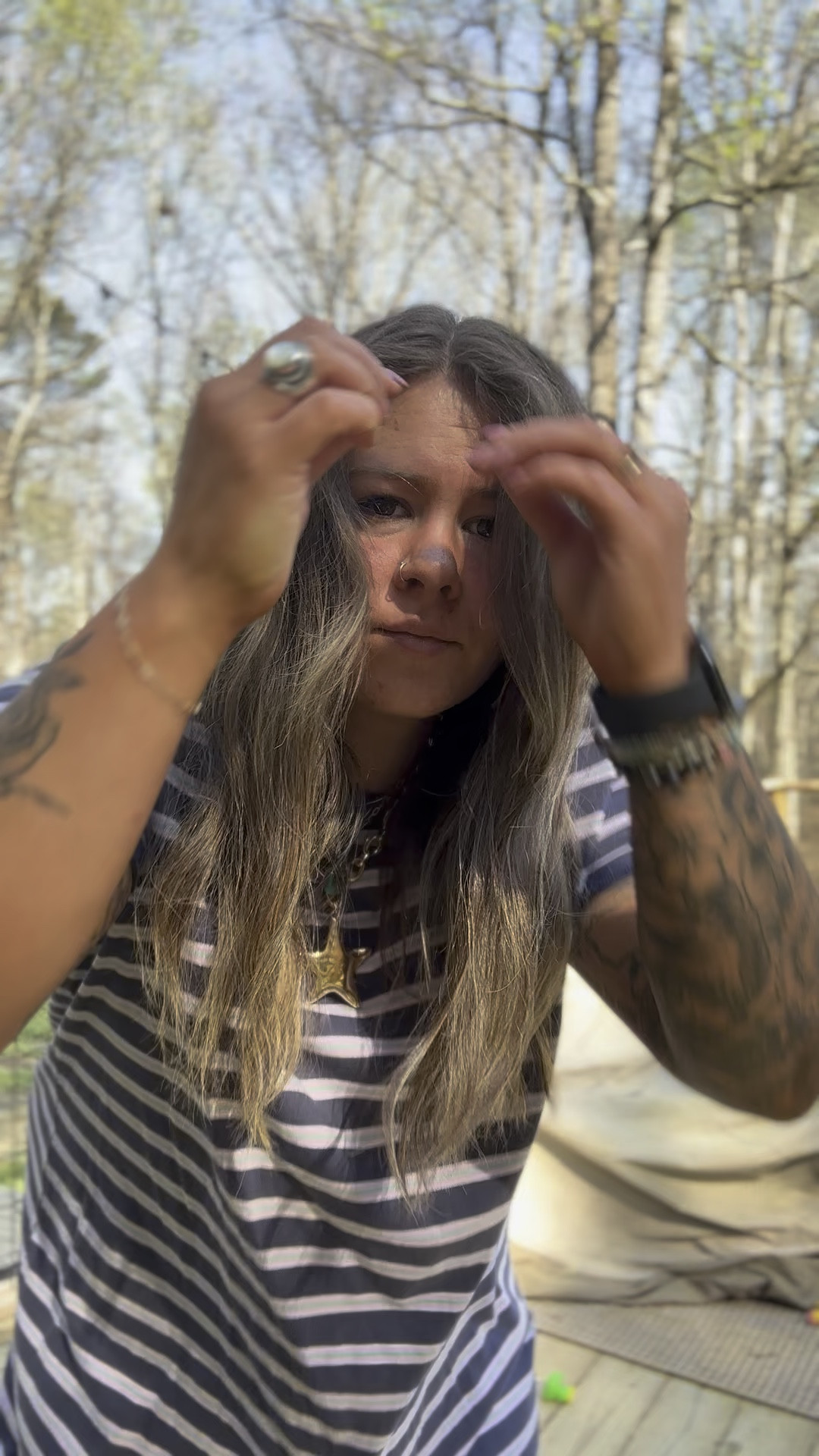 Cutie little tshirt dress for a charm bar party! ✨🤍