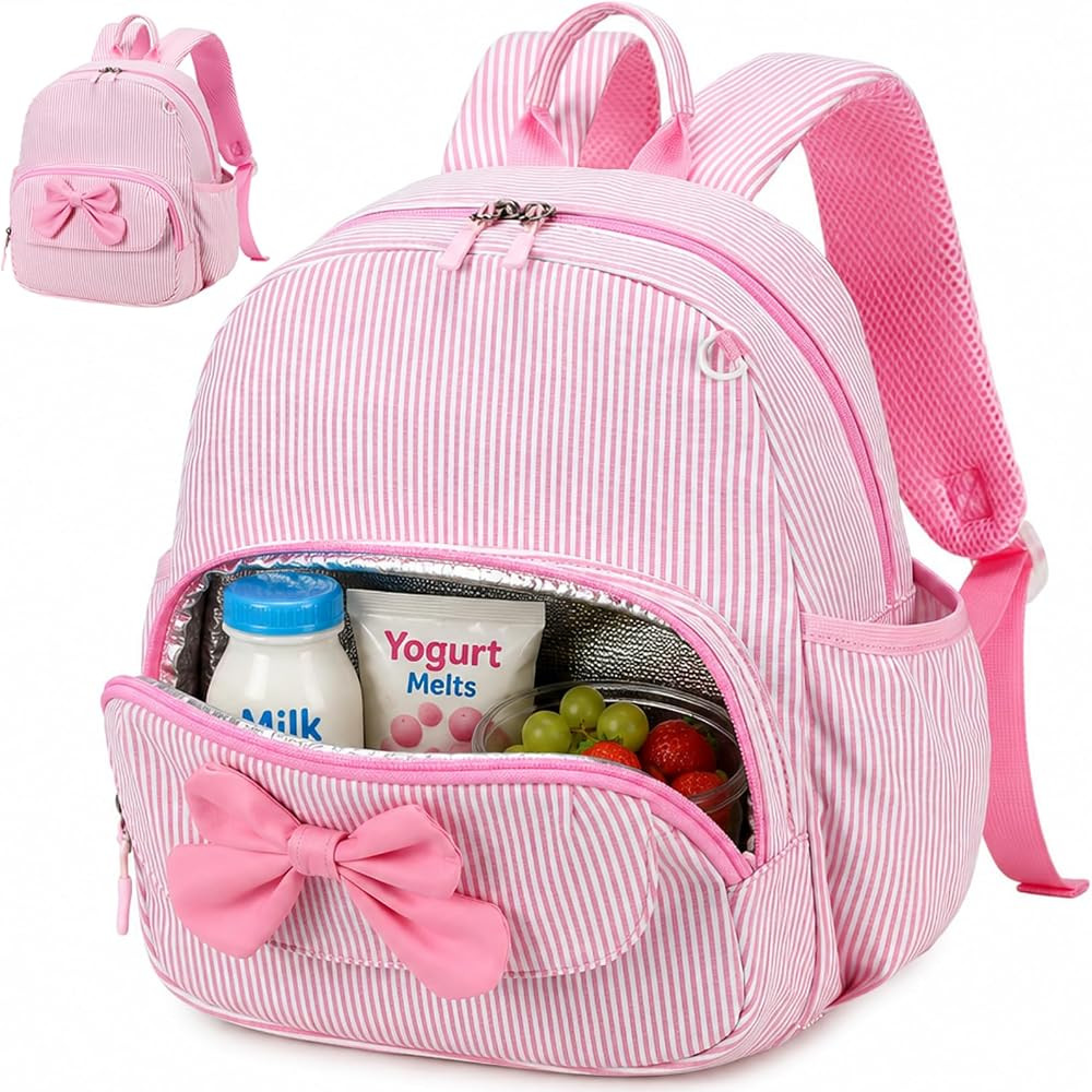 BTOOP Kids Backpack for Boys Girls 3-6, Preschool Kindergarten Backpack with Insulated Lunch Comp... | Amazon (US)