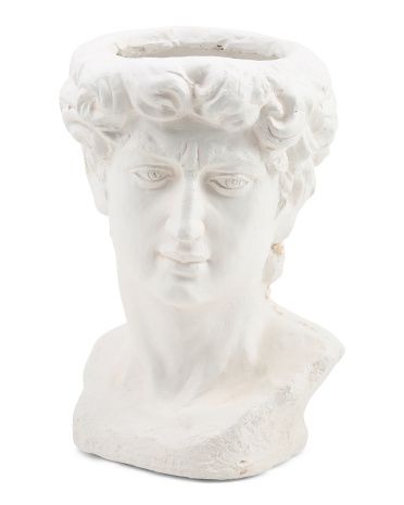 13in Resin Greek God Planter | TJ Maxx