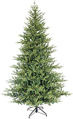 Amazon.com: Puleo International 7.5 Foot Pre-Lit Alberta Spruce Artificial Christmas Tree with 1,... | Amazon (US)
