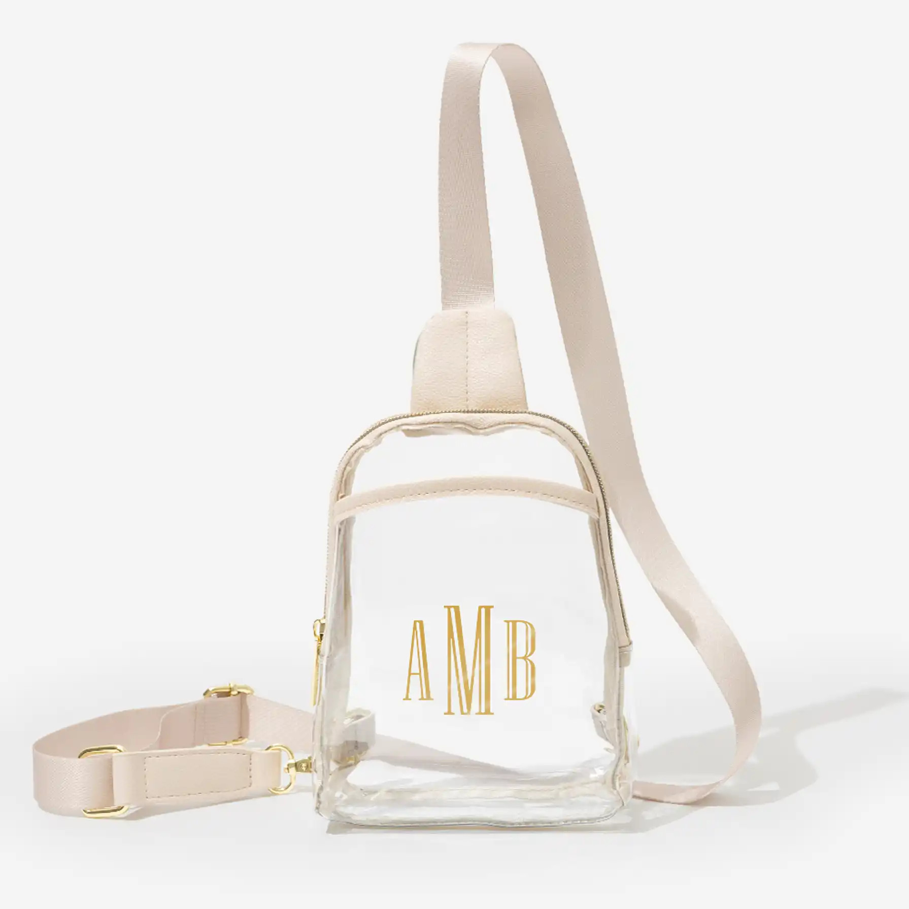 Monogrammed Clear Sling Bag | Marleylilly