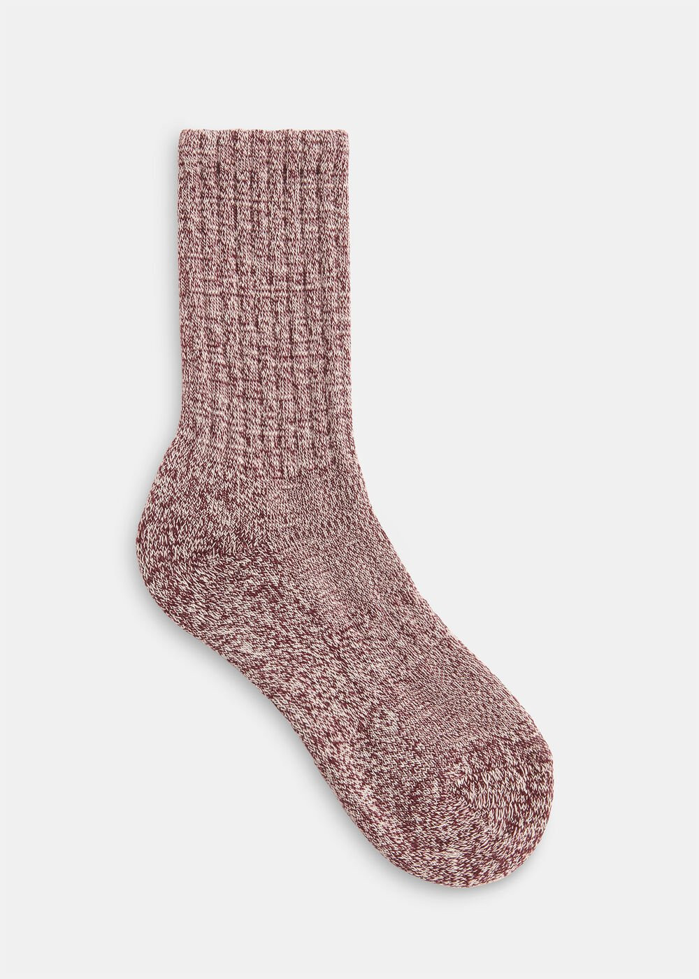 Burgundy Chunky Marl Socks | WHISTLES | Whistles UK | | Whistles