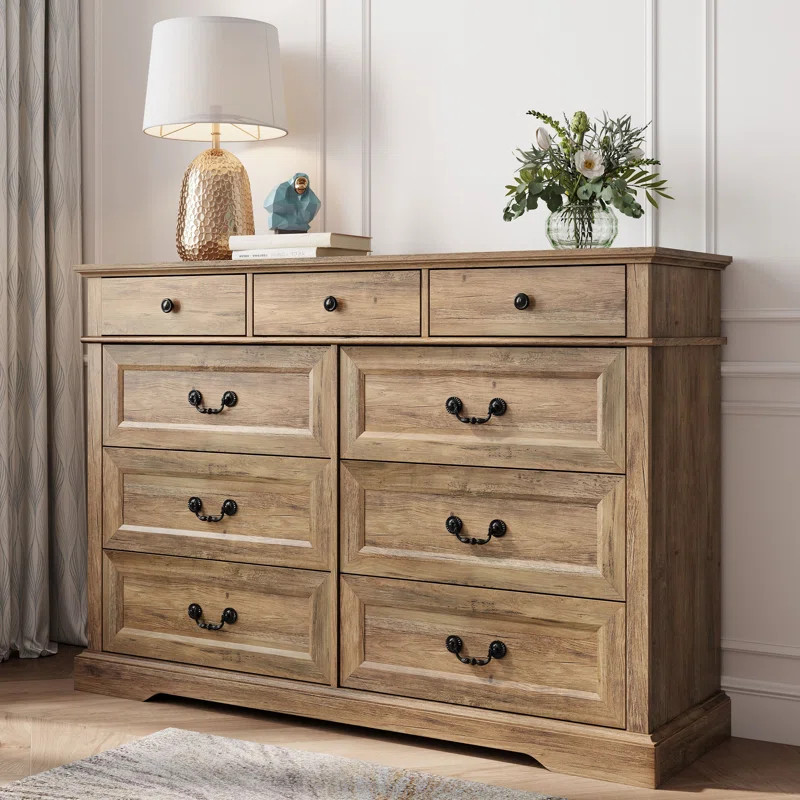 The Twillery Co. Bridgeport 9 Drawer 53.5'' W Double Dresser & Reviews | Wayfair | Wayfair North America