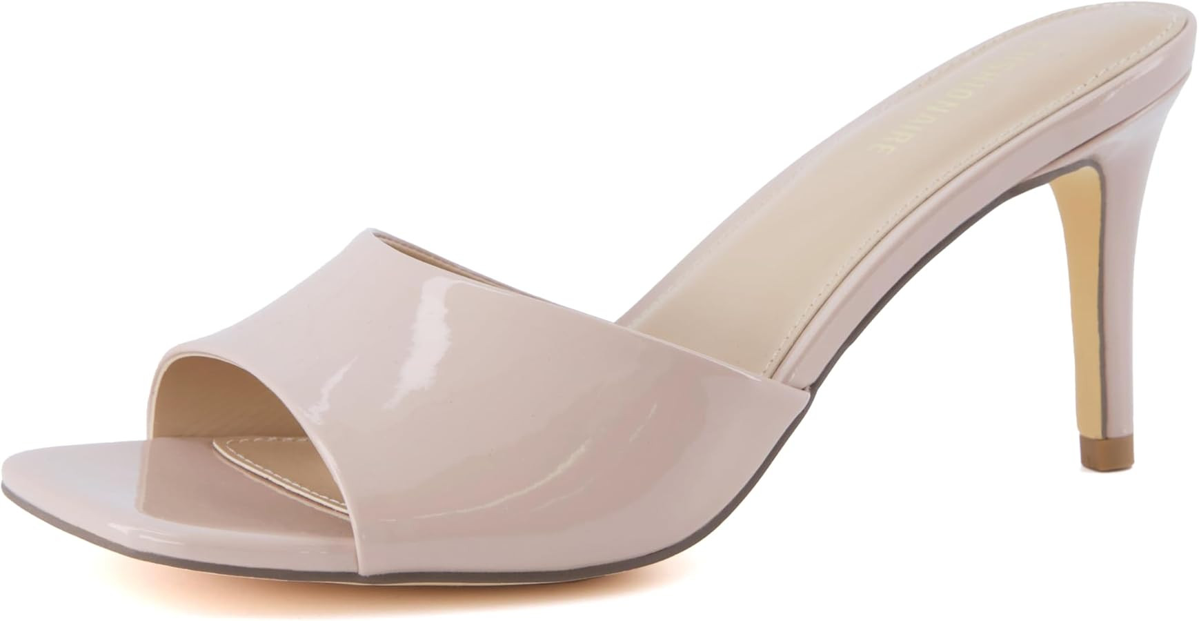 CUSHIONAIRE Evie Kitten Heel Sandals for Women, Slip On One Band Dress Sandals with Memory Foam, ... | Amazon (US)