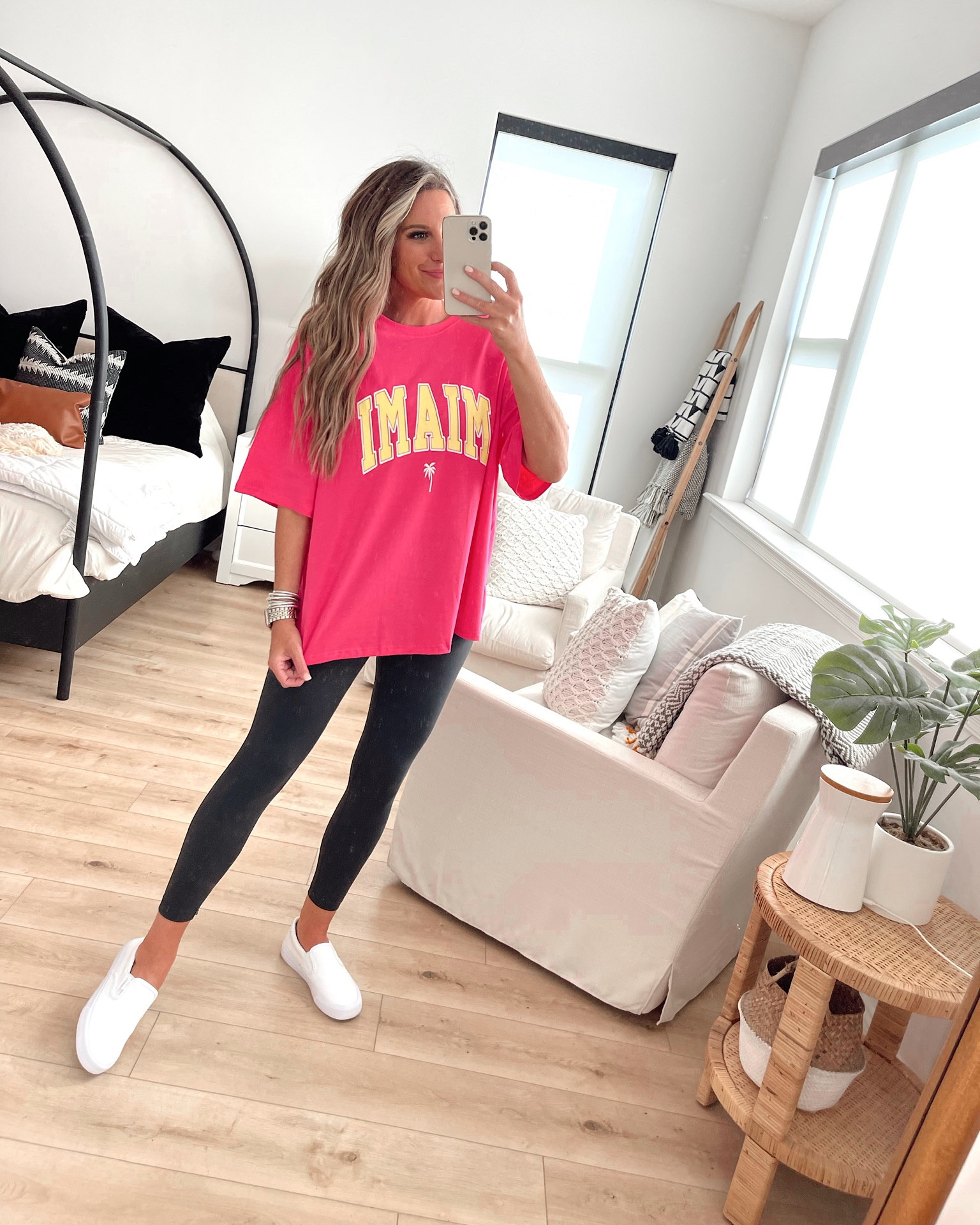 In a medium top and small leggings from Amazon - all fits TTS.

#LTKstyletip #LTKunder50 #LTKSeasonal