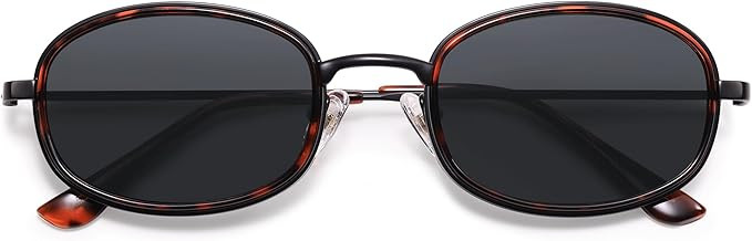 Appassal Retro Oval Sunglasses for Women Men Trendy Large Round Y2k Sunnies AP3681 | Amazon (US)