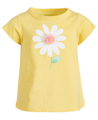 Baby Girls Cotton Daisy T-Shirt, Created for Macy's | Macys (US)