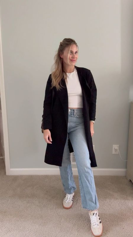 Styling jeans & a tshirt with an easy oversized open coat from Amazon (only $49) & my favorite sneakers for fall! Add a statement clip & earrings to dress it up  

#LTKfindsunder50 #LTKstyletip #LTKshoecrush