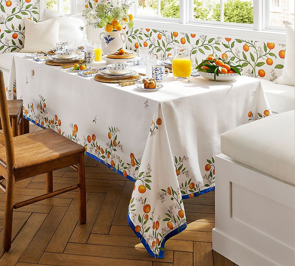Mark D. Sikes Valencia Vine Tablecloth | Pottery Barn (US)