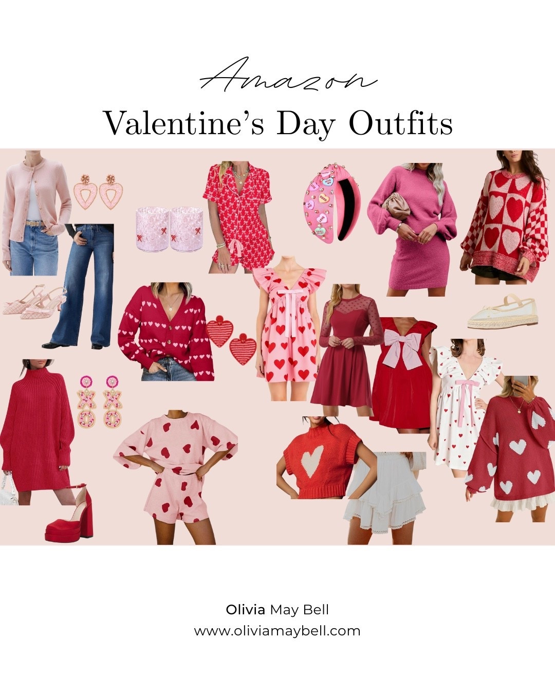 So many cute Valentine’s Day outfits!! 💕♥️ From casual to dressy to lounging around 🫶🏻♥️🤍

#LTKSeasonal #LTKMidsize
