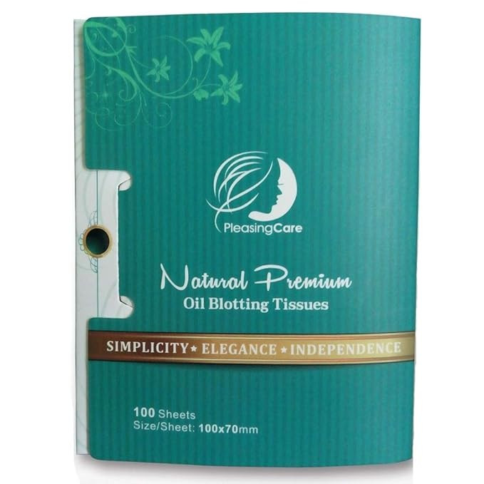 Natural Bamboo Charcoal Oil Absorbing Tissues - 100 Counts, Easy Take Out Design - Top Oil Blotti... | Amazon (US)