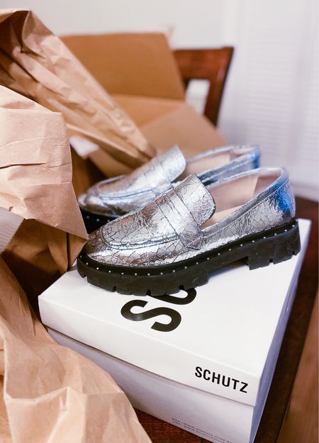 Silver loafers with a lug sole are really making all my fit dreams come true.

#LTKshoecrush #LTKsalealert