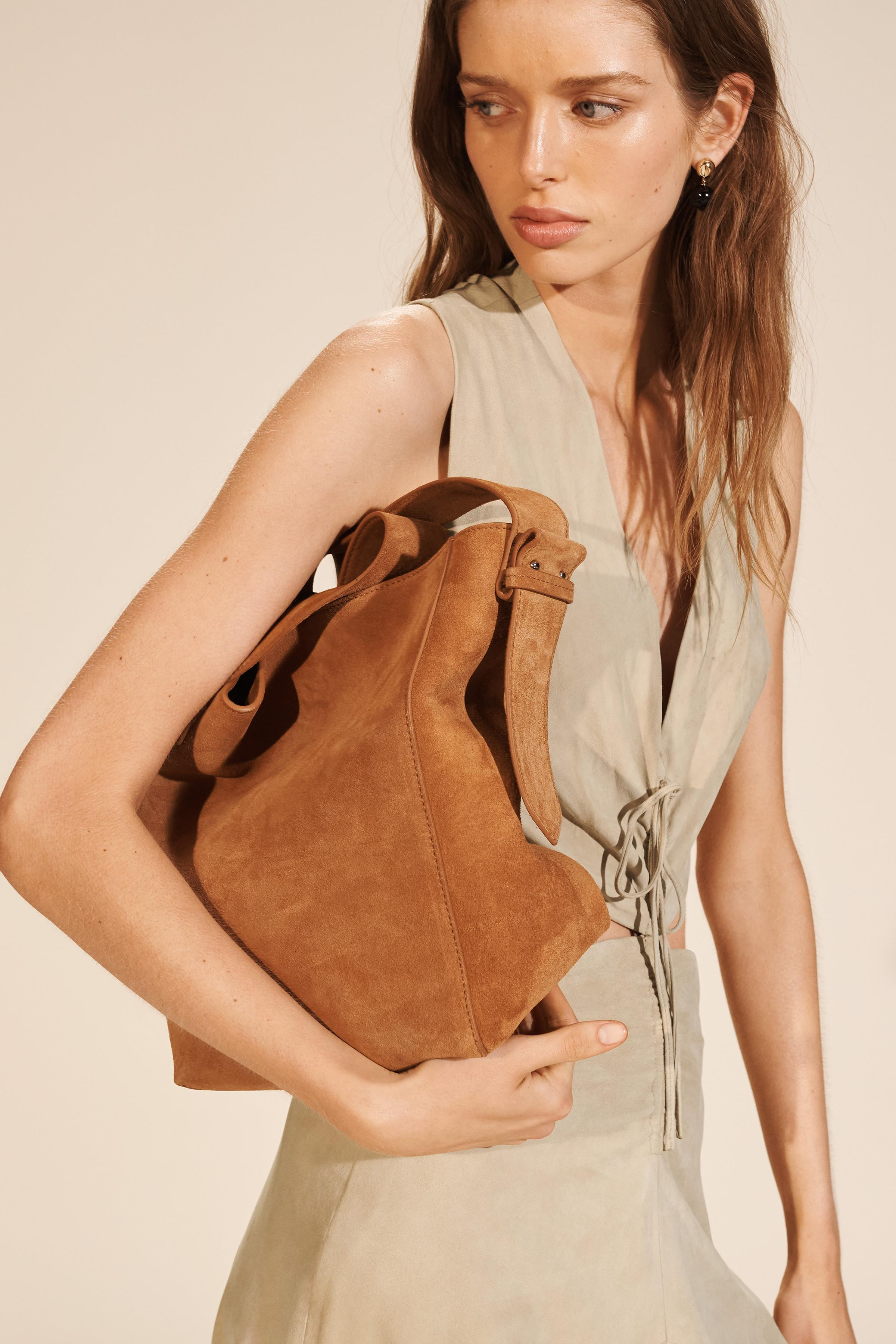 SUEDE SHOPPER BAG LIMITED EDITION | Zara US