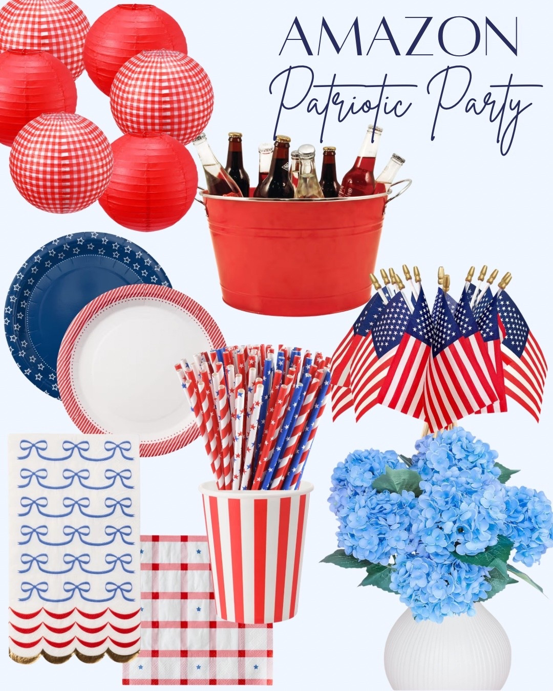 Patriotic decor / Memorial Day party / 4th of July party 






Amazon finds 
Red white blue 
Patriotic party 
Memorial Day bbq


#LTKSeasonal #LTKHome