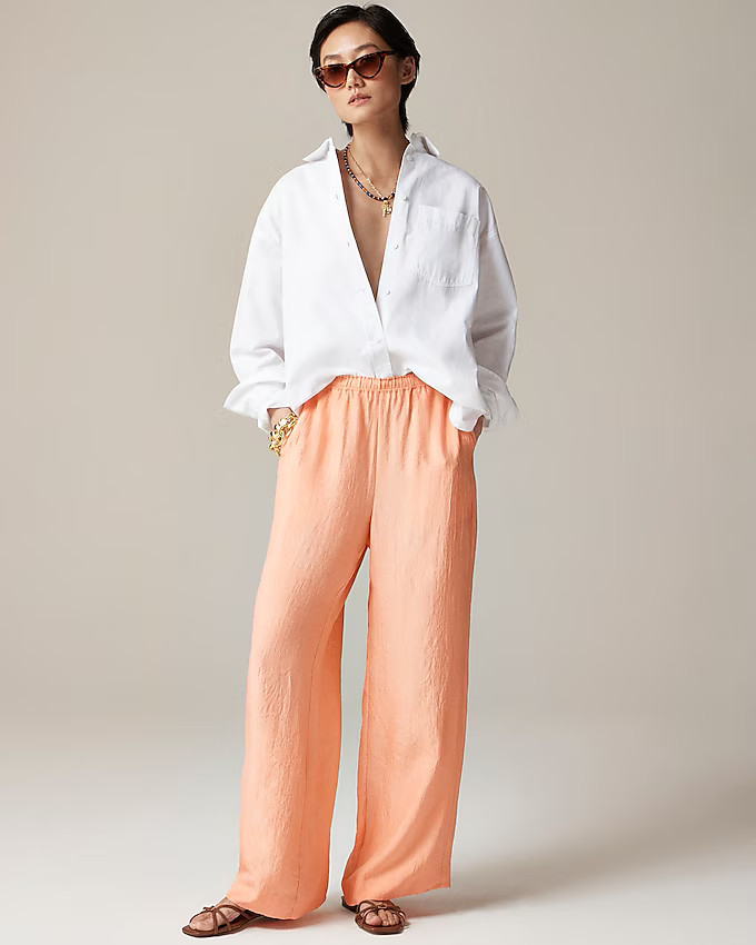 Stratus pant in textured satin | J. Crew US