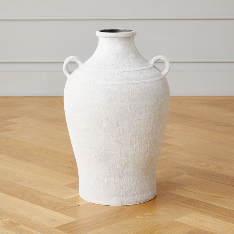 Brizo Small White Vase + Reviews | CB2 | CB2