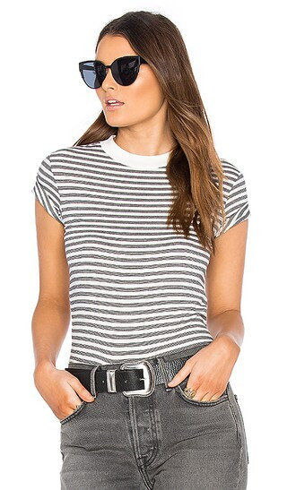 ROLLA'S Old Mate Stripe Tee in White | Revolve Clothing