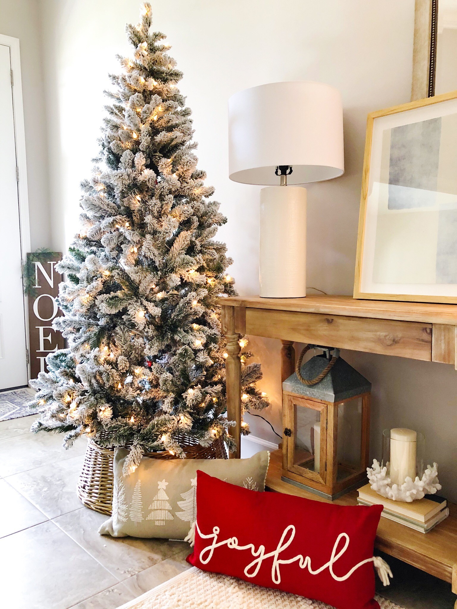 Walmart pre-lit flocked tree is up! Picture from last year but tree is in stock! I linked a very similar tree collar   

#LTKhome #LTKSeasonal #LTKHoliday
