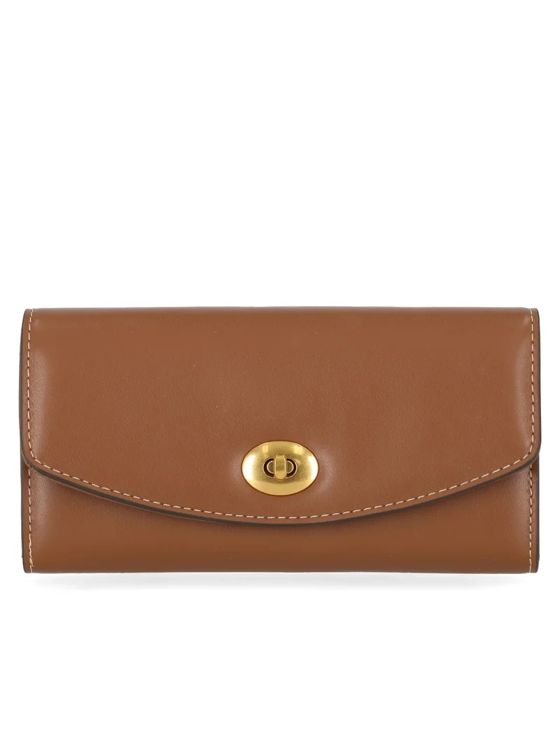 Free Assembly Women's Faux Leather Clutch Wallet, Autumn Brown | Walmart (US)