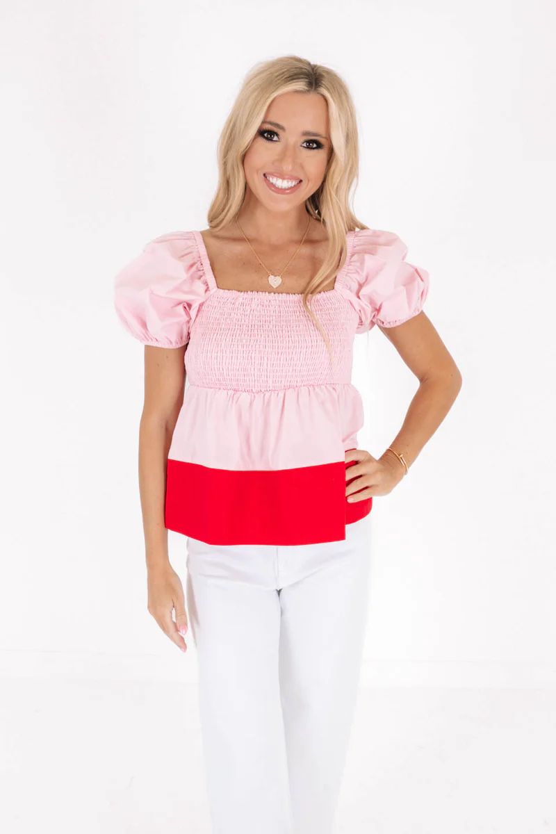 Day Dreaming Top - Pink | The Impeccable Pig