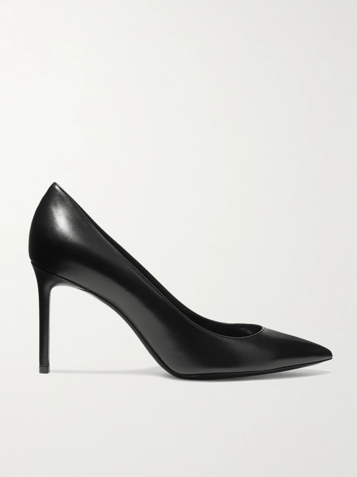 SAINT LAURENT - Anja Leather Pumps - Black | NET-A-PORTER (US)