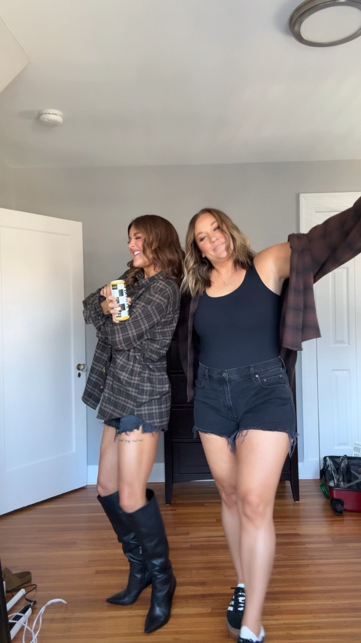 When in Salem! 
Cort: size small in tank and flannel 
Rach: large in tank & flannel 
#LTKFallSale 

#LTKSaleAlert #LTKHalloween