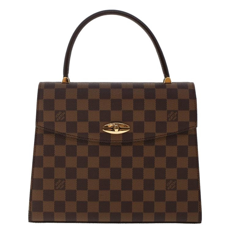 Pre-Owned Louis Vuitton Malesherbes Brown Canvas Handbag | Walmart (US)