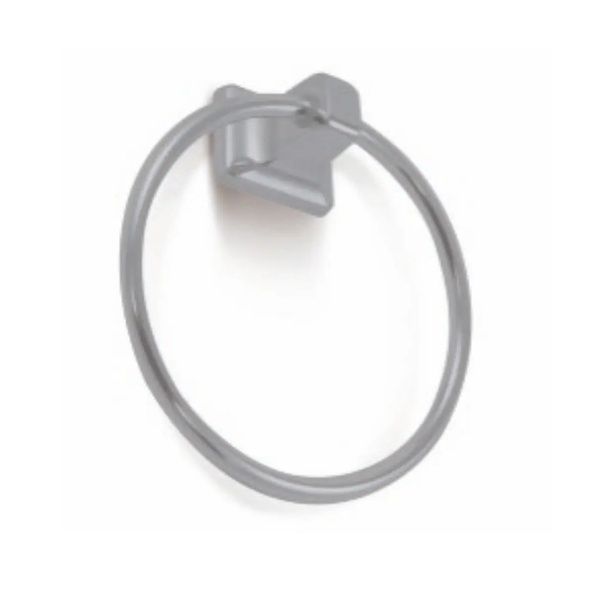 LPS Brushed Nickel Wall mount Single Towel Ring one_size | 141876 | Lowe's