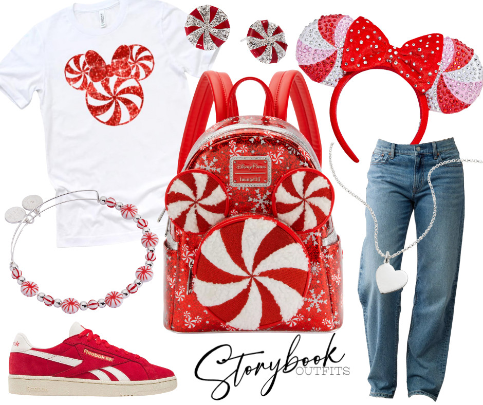  

 ✨🍭 Peppermint perfection for the Disney parks! 🍭✨
If you love all things sweet and sparkly, this outfit is basically MADE for you 😍❤️ From the peppermint Minnie tee to the matching Loungefly (I mean… come ON 😭✨), this look is giving full holiday magic at every turn.

Perfect for:
🎄 Mickey’s Very Merry Christmas Party
🍬 Main Street photos
✨ Cozy park days

#LTKHoliday #LTKTravel