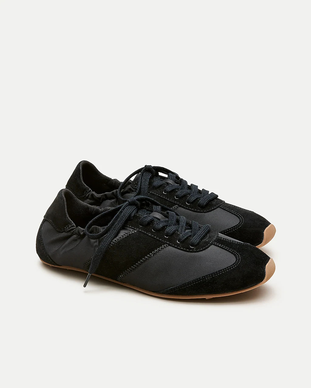 Ballet sneakers in suede and leather | J. Crew US