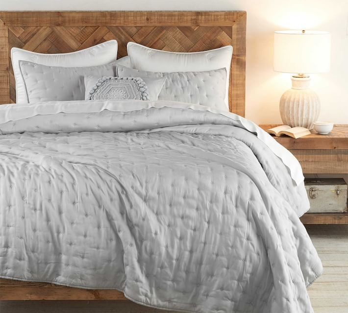 Gray Mist TENCEL™ Wrinkle-Resistant Quilt, King/Cal. King | Pottery Barn (US)