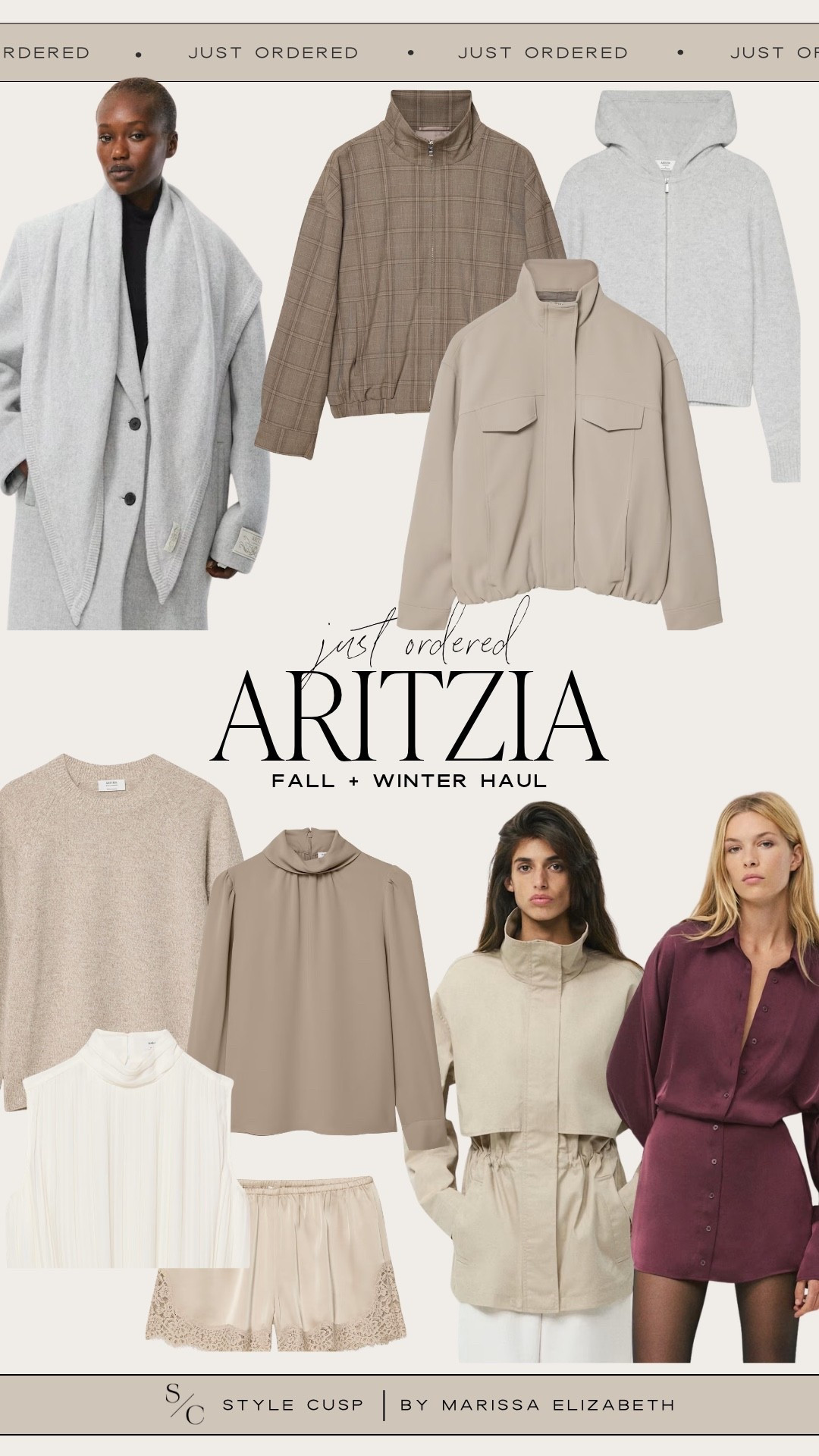 Fall aritzia order - cashmere sweater, plaid jackets, cinch waist jacket, lace trim shorts and more!