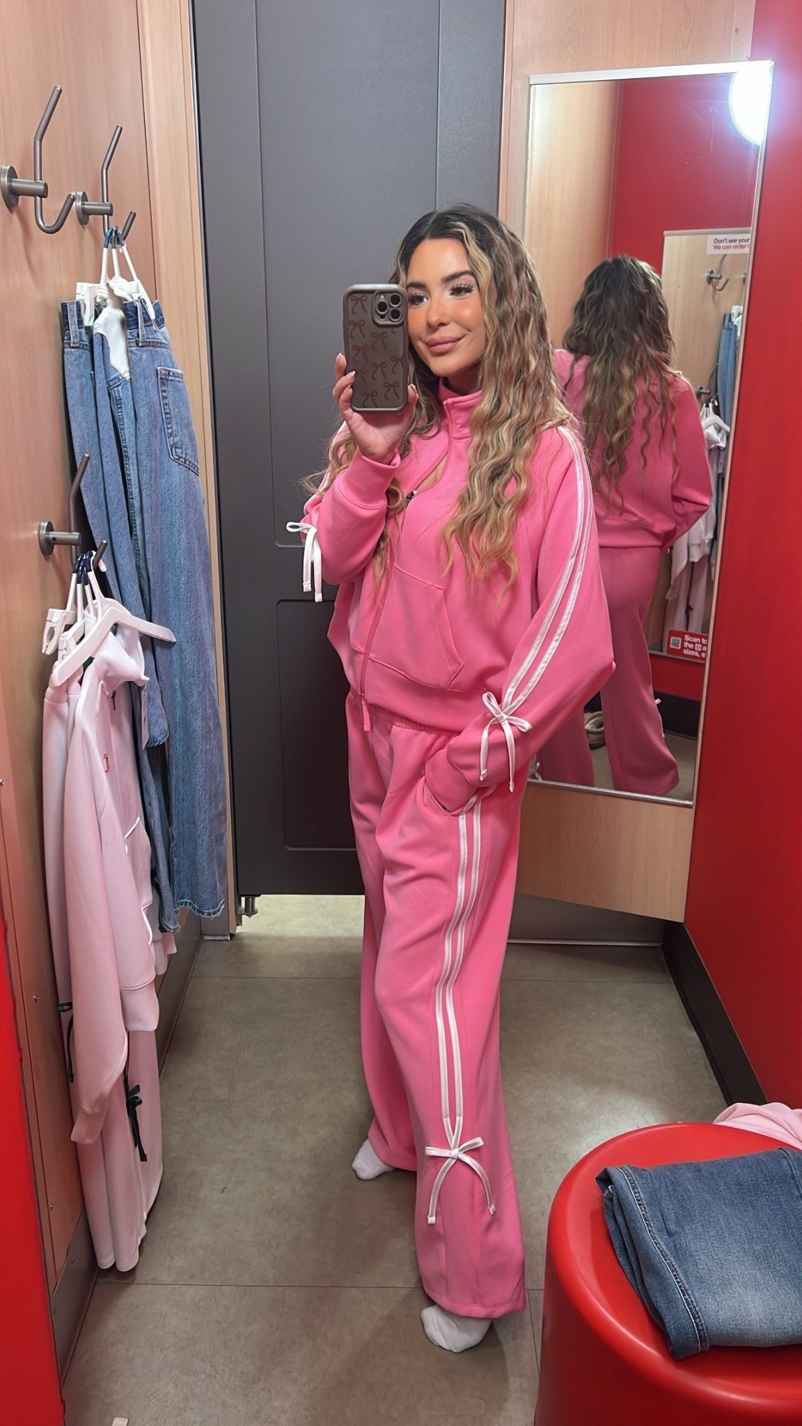 The cutest pink bows matching set’ fits true to size and the material is so comfy 

#LTKmorningroutine #LTKfitnessgoals #LTKootd