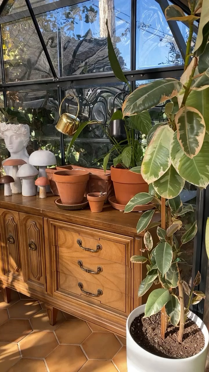 DIY checkered tile dresser. 