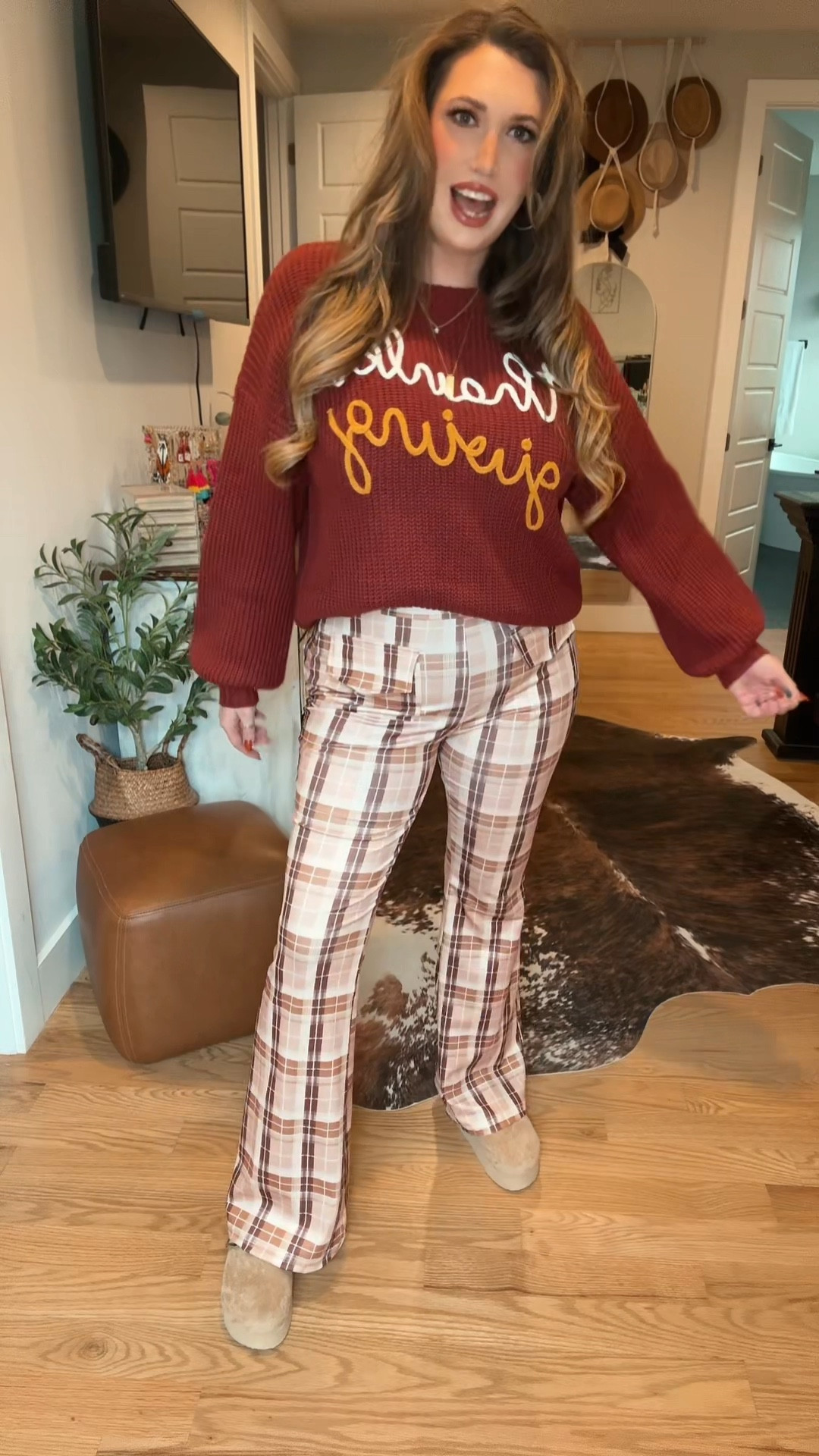 The Thanksgiving sweater is linked on my TikTok!  I can’t seem to find it linkable anywhere else! I did link the pants and shoes for you though! 😘 



#LTKSeasonal #LTKMidsize #LTKHoliday