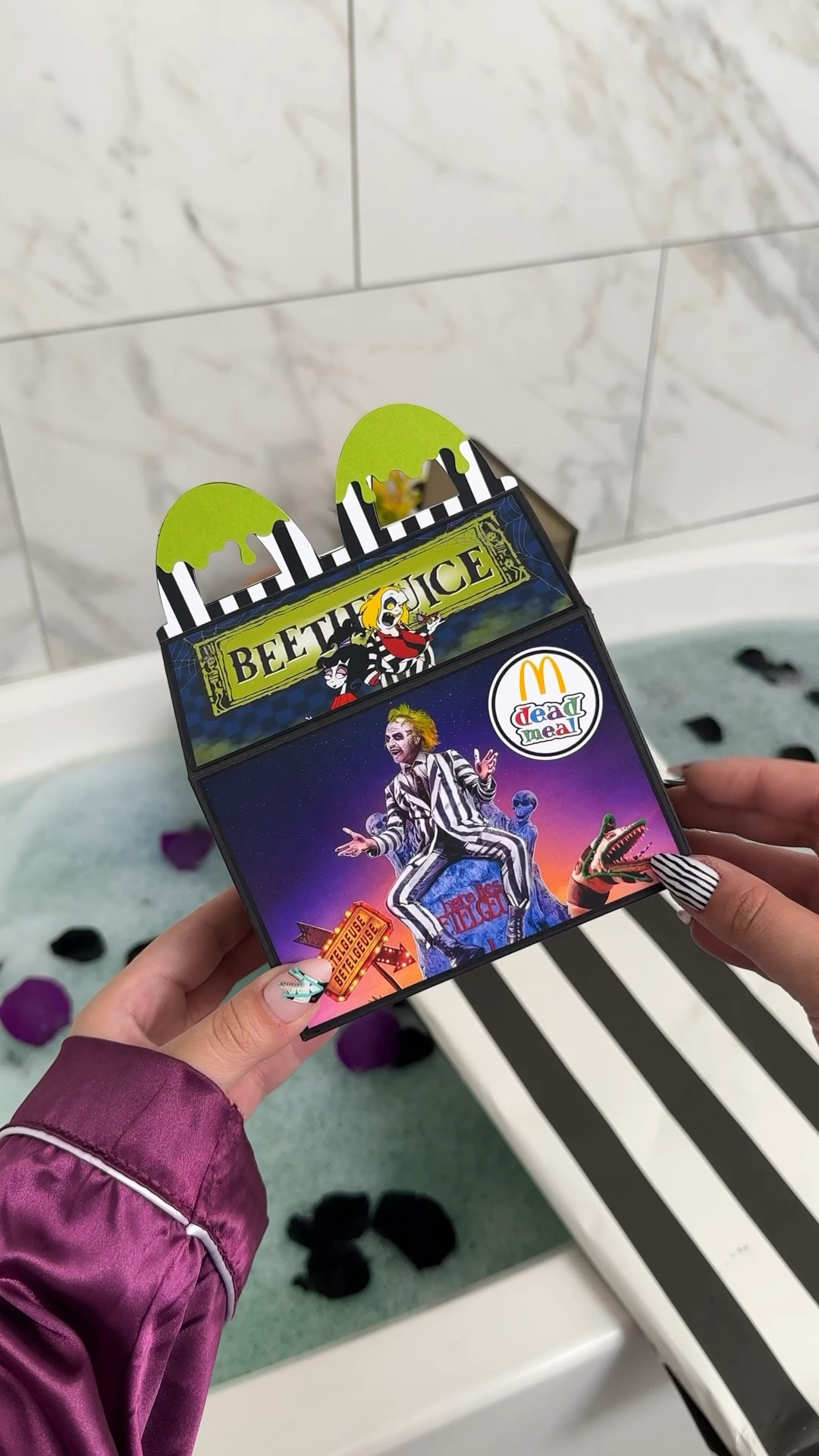 Run a beetlejuice bath woth me 🪲💜🛁🖤

#LTKSeasonal #LTKHalloween #LTKHoliday