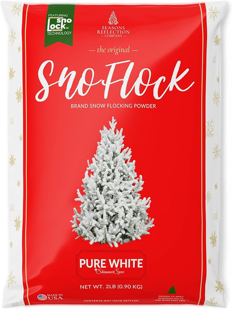 SnoFlock The Original Premium Self-Adhesive Snow Flock Powder with ShimmerSpec | Exclusive Formul... | Amazon (US)