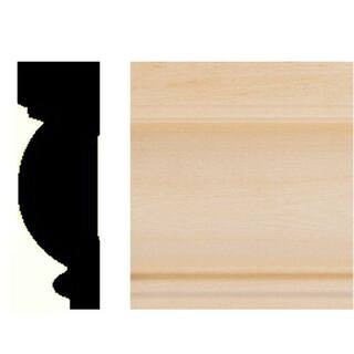 HOUSE OF FARA 7/8 in. x 2-5/8 in. x 8 ft. Basswood Wood Casing/Chair Rail Moulding 202 - The Home... | The Home Depot