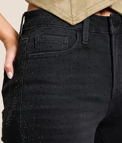 Olivia Rhinestone High Rise Wide Leg Stretch Jean | Buckle